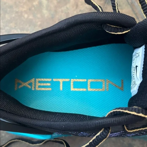 NWT Nike Metcon 9 AMP Shoes in Black Dusty Cactus Psychic Blue 7.5 - Picture 9 of 10